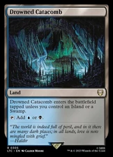 Drowned Catacomb 0305 Non Foil Rare LOTR Commander MTG Near Mint