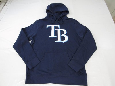 New Tampa Bay Rays #8 Brandon Lowe Mens Size L Large Navy Hoodie
