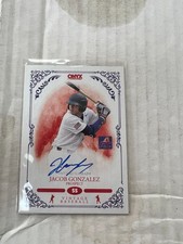 Jacob Gonzalez 2022 Onyx Baseball ARC Blue Ink Auto #VAJG NrMt