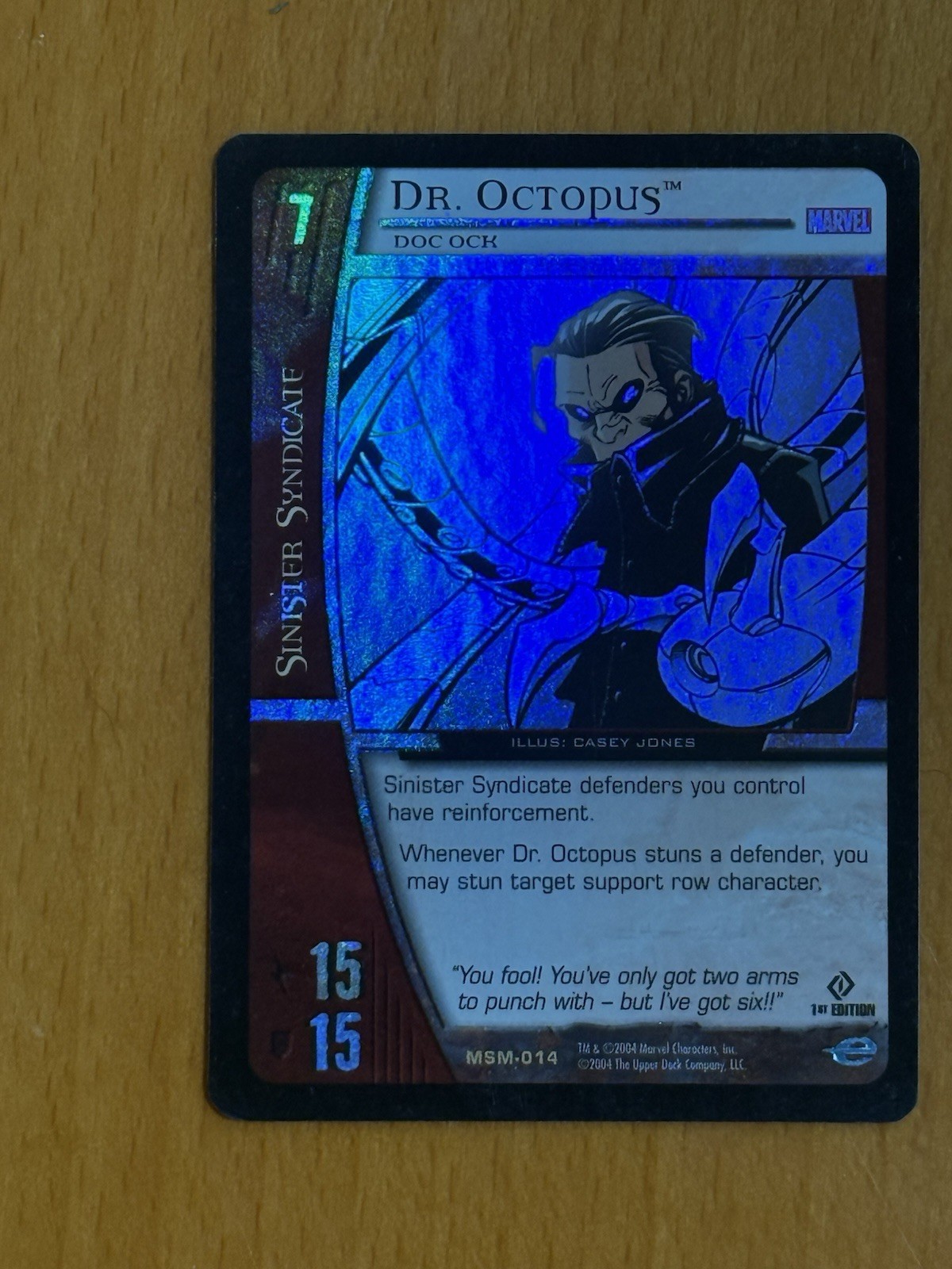 2004 Upper Deck Vs System Web Spider-Man Dr Octopus Ock 1st Ed Foil Rare MSM014