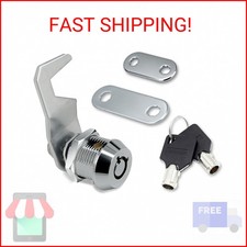 1Pack Toolbox Lock with Keys 5/8 Inch Cabinet Locks Keyed Alike Tubular Cam Lock