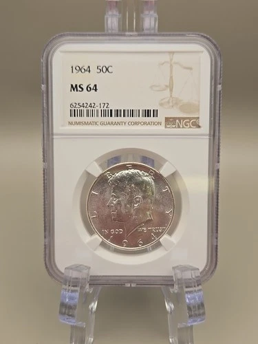 1964 Kennedy Half Dollar 50c - MS 64 NGC
