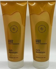 x2 Bath  Body Works COCO SHEA HONEY Rich Moisture Wash Shower 10 oz each