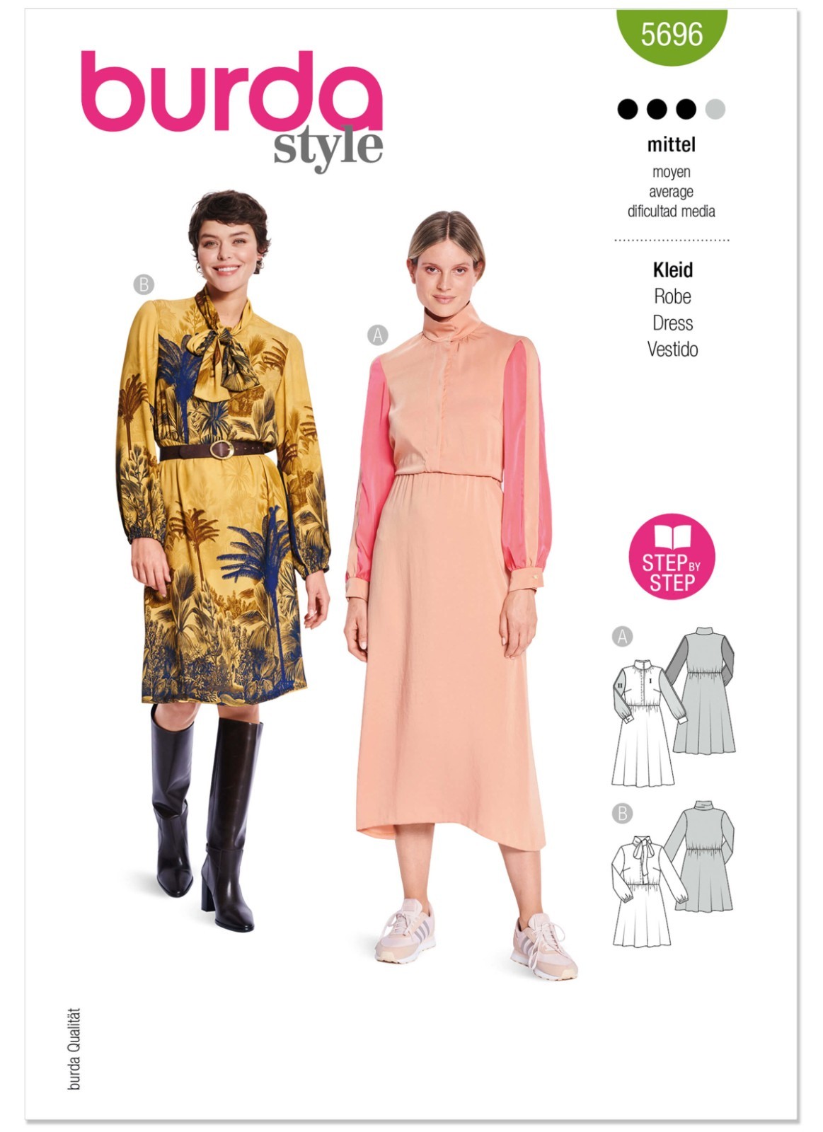 Burda SEWING PATTERN 5696 Misses' Dresses Sizes 10-22 Tracked Postage Free P&P