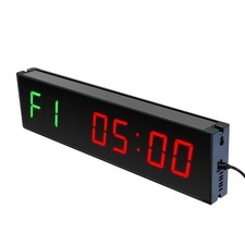 Cronómetro temporizador de fitness LED de 6 dígitos de 5 pulgadas para entrenamiento a intervalos para boxeo