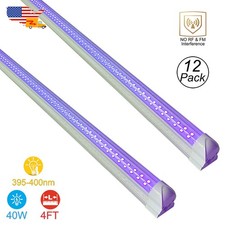 4FT UV Black Light Bar 40W LED W/T US Plug DJ Party Club Christmas Room Lighting