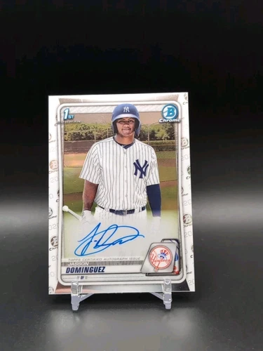 2020 Bowman Jasson Dominguez Chrome Auto 1st #CPA-JDO New York Yankees