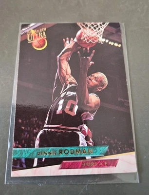 DENNIS RODMAN NBA CARD FLEER ULTRA 1993-94 # 340 BULLS PISTONS SPURS - Bild 1 von 4