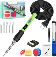 Soldering Iron Kit, 120W LED Digital Advanced Solder Iron Soldering Gun kit