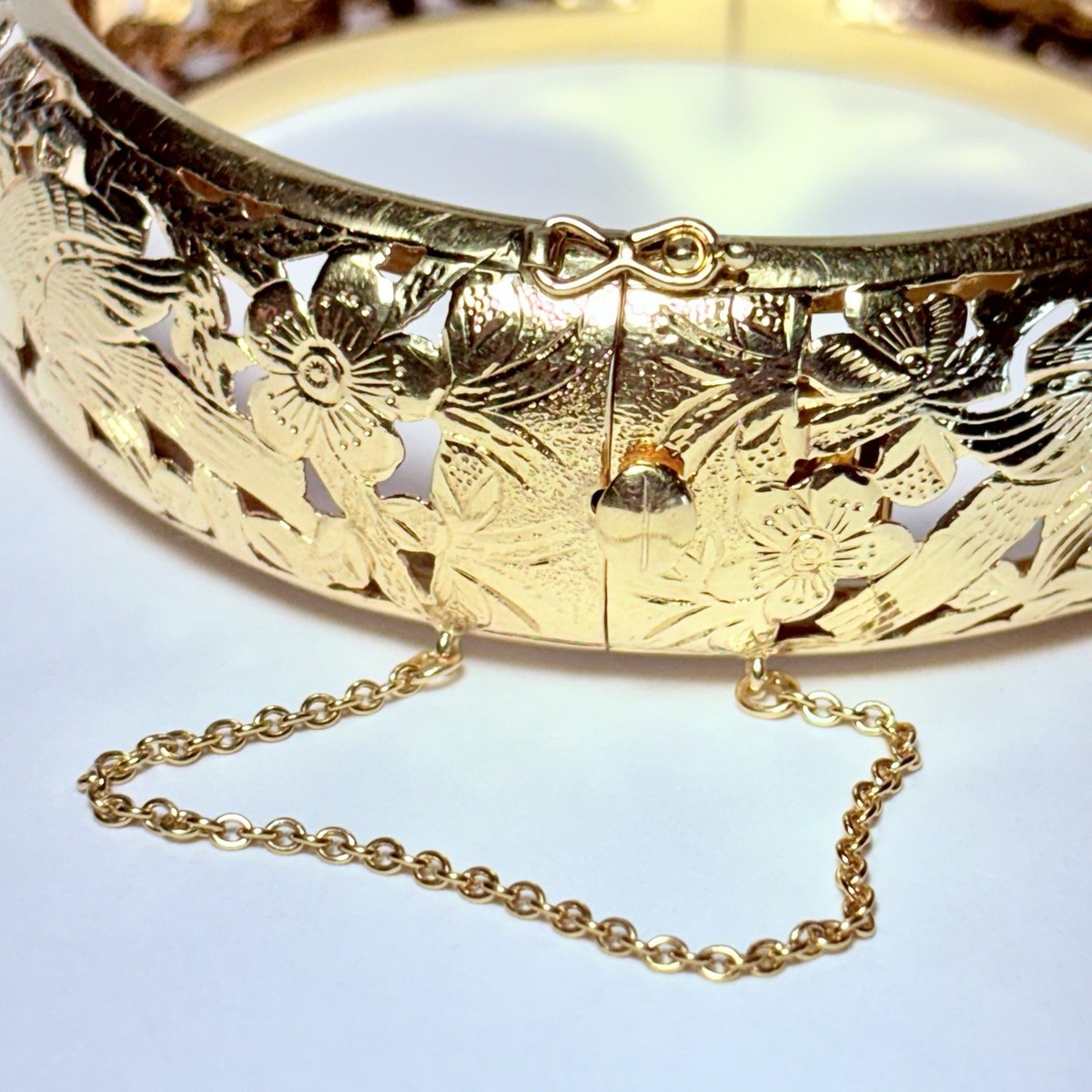 Ming's Honolulu 14K Yellow Gold Bird in Plum 20mm 7.4