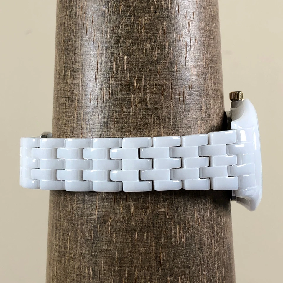 Reloj Anne Klein Mujer 12/7740 Blanco Correa Cerámica Cuarzo Analógico 22mm 7 1/4" Foto 4 de 4