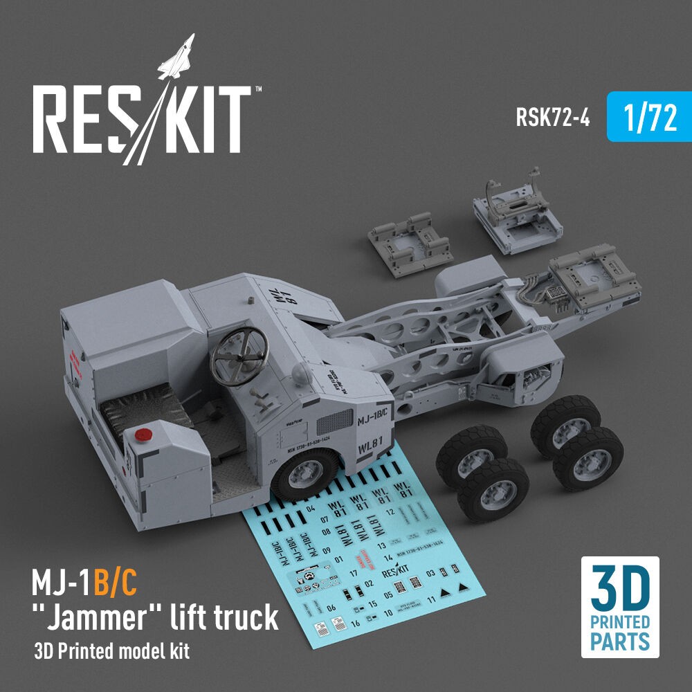 ResKit RSK72-0004 1:72 MJ-1B/C Jammer Lift Truck 3D Printed Resin Kit