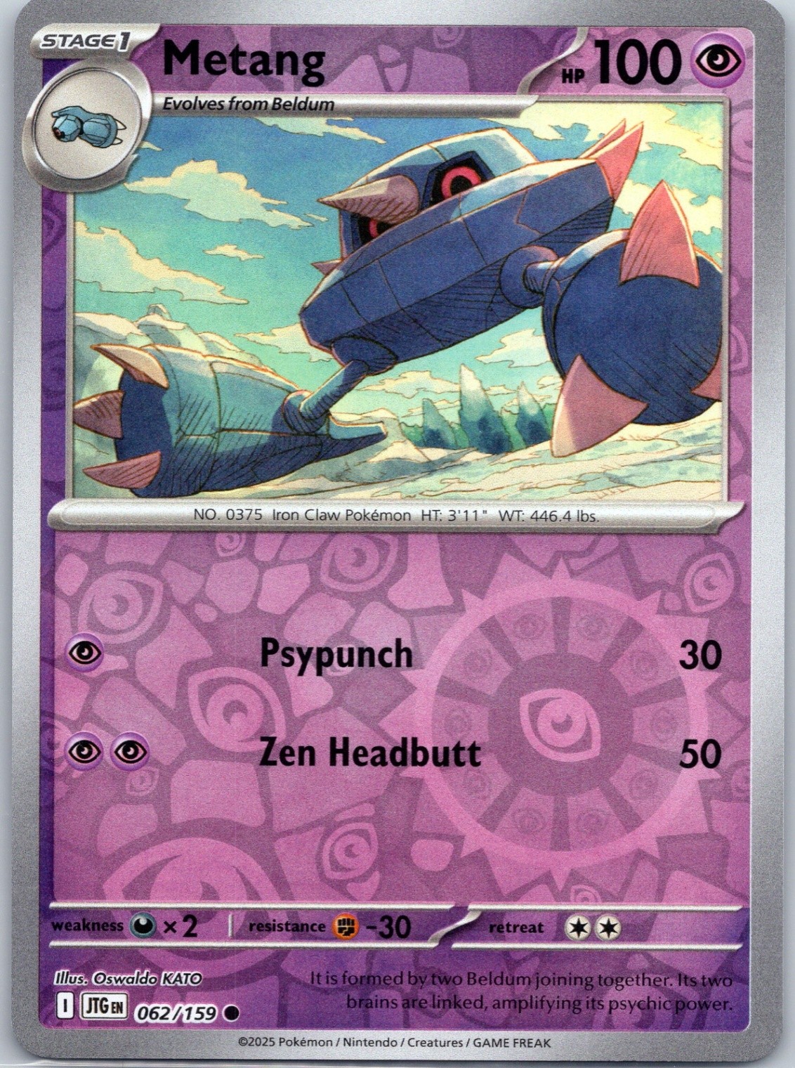 Metang Reverse Holo SV09: Journey Together #062/159 NM