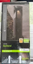 Harbor Breeze Bollard 50-Lumens 2-Watt Black Low voltage LED Outdoor Path Light