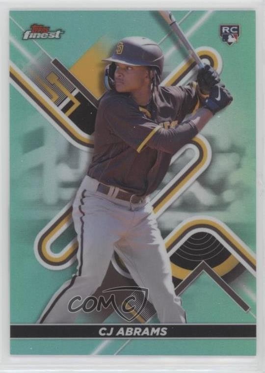 2022 Topps Finest Aqua Refractor 144/199 CJ Abrams #39 0fz3