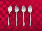 Set of 4 Towle Symphony Teaspoon Sterling Silver Monogram  "M"  6-1/8"