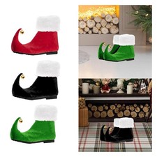 1 pair of adult elf shoes men and women for parties and fancy dress.