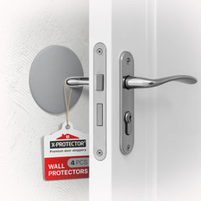 Door Stoppers for Wall - 4 PCS, 3.15" - Self-Stick Door Knob Wall Protector - Si