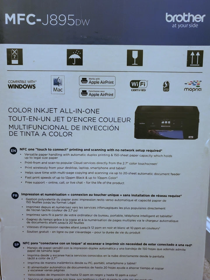 Brother MFC-J895DW InkJet All-In-One Color Printer, Brand NEW - Image 3 of 4