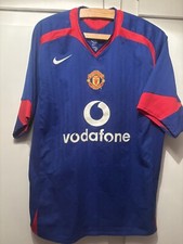 *L* 2005/06 Manchester United Away Football Shirt