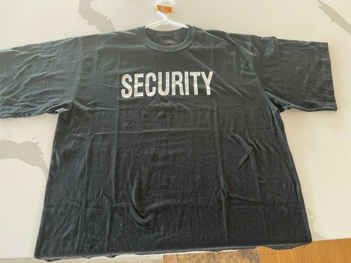 6XL BLACK SECURITY BOUNCER STAFF GUARD SHIRT UNIFORM CONCERT CLUB EVENT - Picture 3 of 12