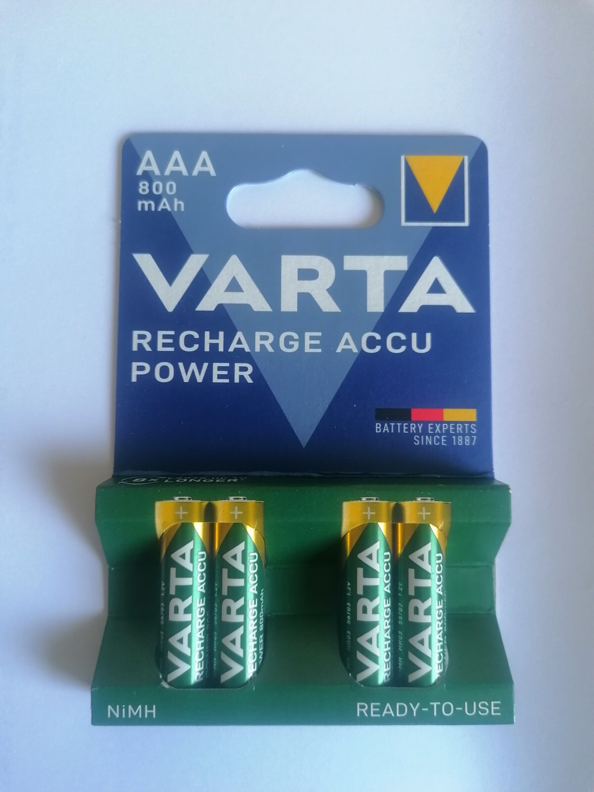 Thumbnail - Varta Recharge Akku Power Aaa Batterien 800mah 1,2v 4er Pack