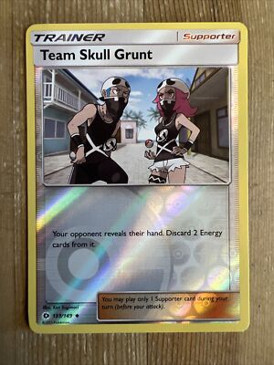 Pokemon Sun Moon Team Skull Grunt 133/149 Uncommon NM