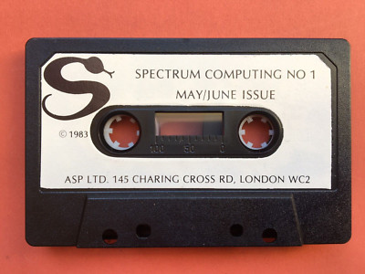 First issue Spectrum Computing Magazine cover tape, No 1, May/June 1983 ...