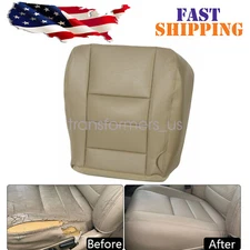 For 2002-2007 Ford F250 F350 Lariat XLT XL FX Replacement Leather Seat Cover Tan