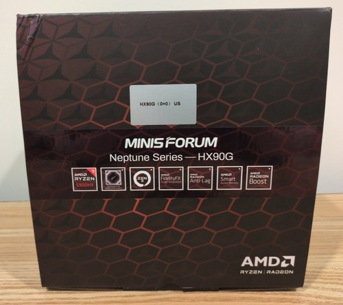 MinisForum HX90G Gaming Mini PC AMD Ryzen 9 5900HX 16GB-RAM 1TB-SSD RX 6600M - Picture 4 of 6