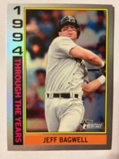 2025 Topps Heritage Jeff Bagwell 1994 Through the Years Holo Astros
