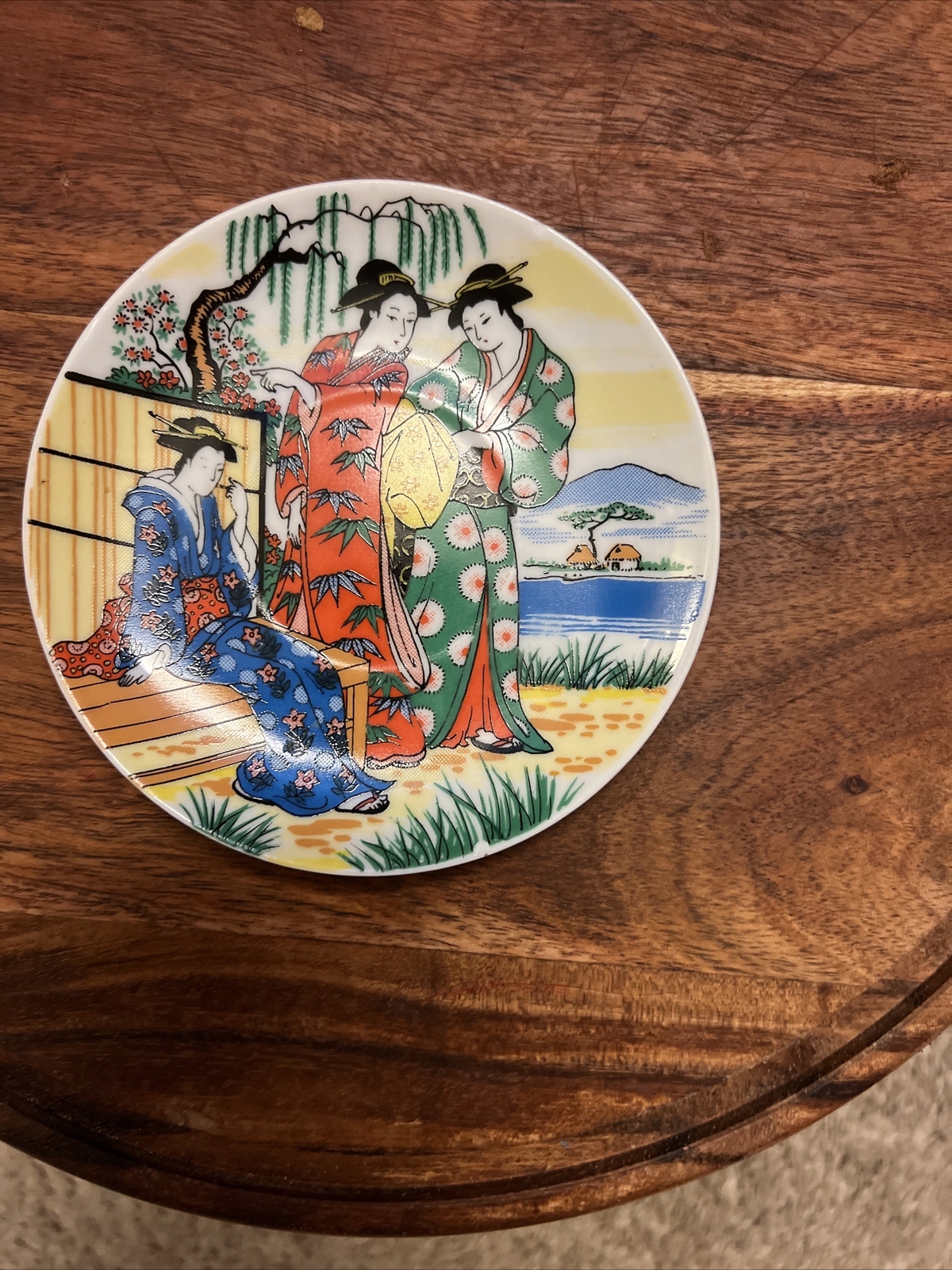 Vintage Geisha Japanese Decorative Plates eBay