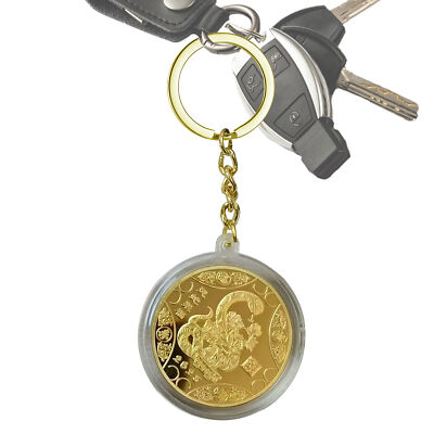 Commemorative Coin Year Of The Snake Lucky New Year Coin Keychain