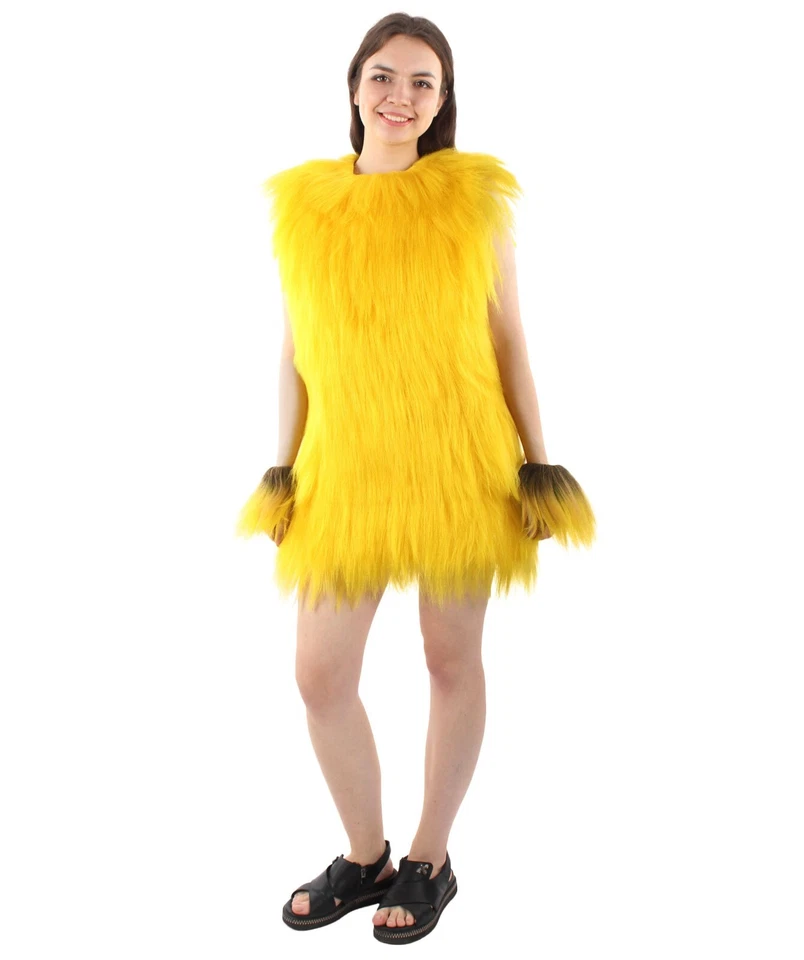 Взрослый женский волосатый унисекс костюм обезьяны военного лидера сопротивления желтый HC-1603 - Изображение 3 из 4