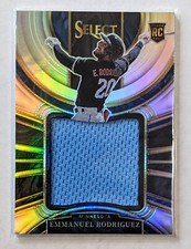 2023 Panini Select Emmanuel Rodriguez Jumbo Rookie Swatch Silver Prizm /199 RC