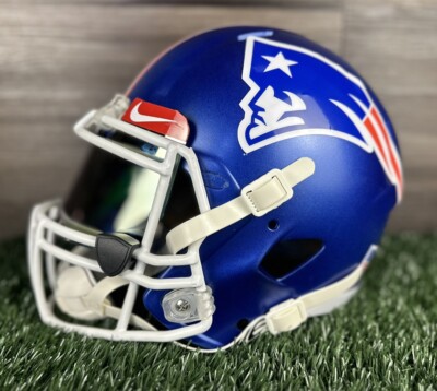New England Patriots Custom Full Size Riddell Speed Adult Blue | eBay