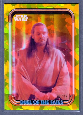 2024 Topps Star Wars Chrome Sapphire Duel of the Fates Qui-Gon