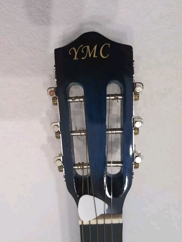 Guitarra Acústica Principiante 38" Azul Starter Practice Estuche de Respaldo Pick - Imagen 6 de 14