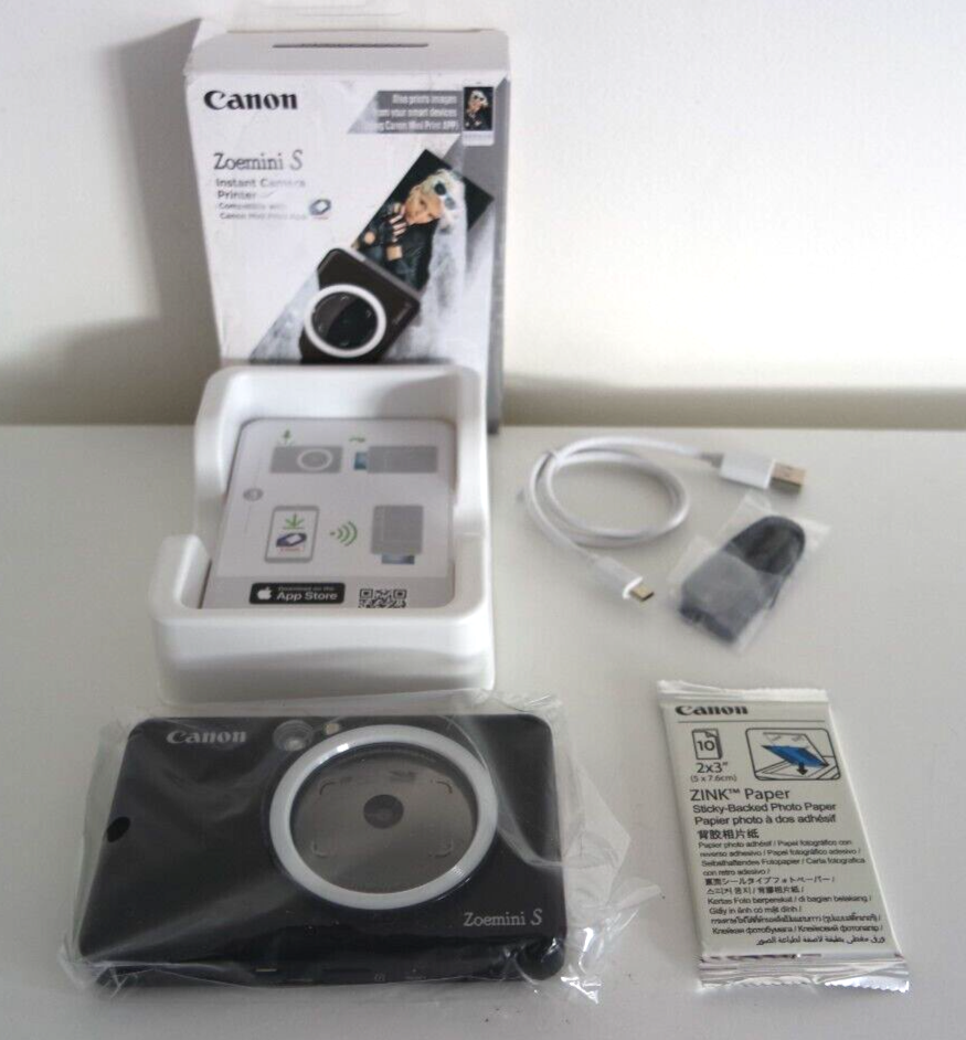 NEW Canon Zoemini S Instant Camera Photo Printer (Black) 10