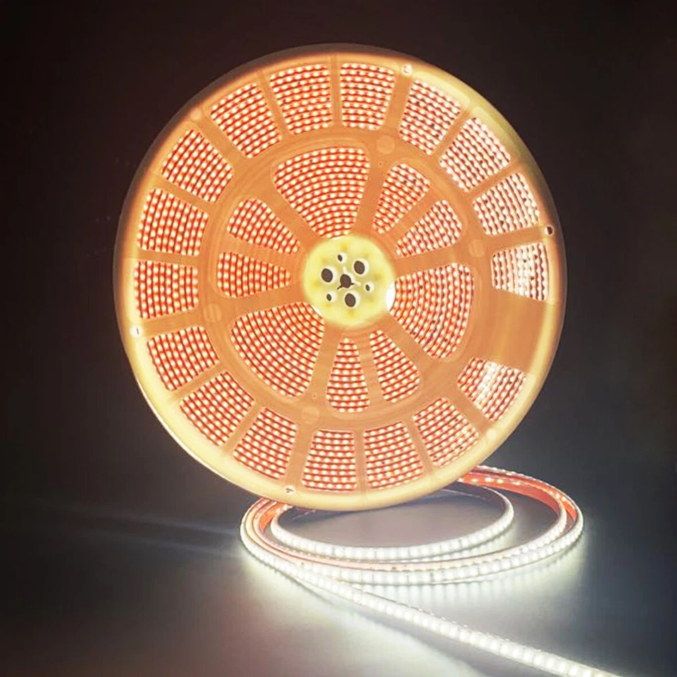 BOBINA 25M STRISCIA LED ADESIVA SMD 2835 220V 10W/M IP20 TAGLIO OGNI 10CM S37 - Immagine 2 di 4