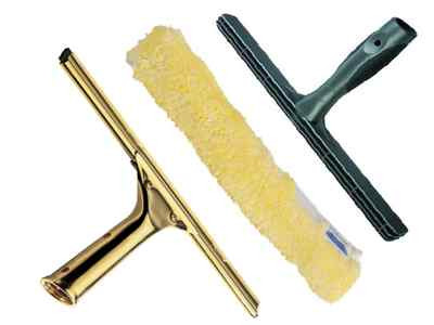 Ettore 12'''' Messing Squeegee und 14'''' ProGrip T-Bar mit Ettore goldener Hülle