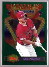 Mike Trout Angels 2020 Topps Baseball’s Finest Flashbacks 116 Green All-Stars