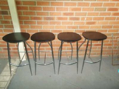 Modern Retro Bar Stools Kitchen Breakfast Bench Stools Chairs