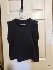 Vera Moda Sleeveless Sweatshirt Black Small