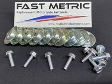 Set of 10 Skid Plate Cup Washer & Metric Bolt For Polaris Ranger UTV SXS