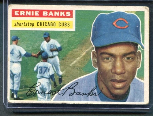1956 Topps Ernie Banks Chicago Cubs #15 GD