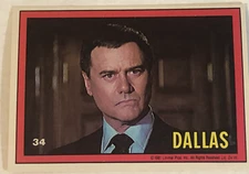 Dallas Tv Show Trading Card #34 JR Ewing Larry Hagman