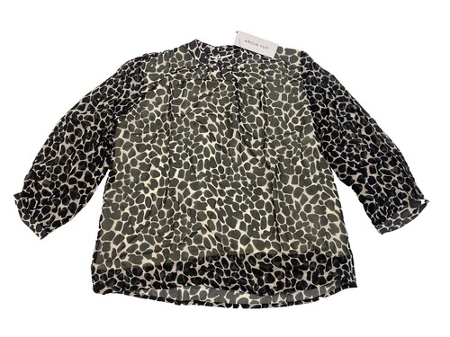 ybk❗️angel 3/4 Angel 3/4 Zebra Sleeve V-Neck Top Size S | eBay