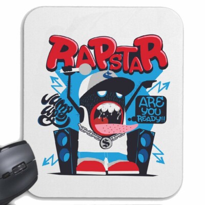 MOUSEPAD (MAUSPAD) RAPSTAR ARE YOU READY DJ RAPPER TECHNO JAZZ FUNKY SOUL TRANCE
