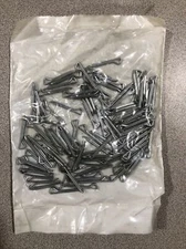 (100 pcs.) 1/8" x 1" Hammerlock Cotter Pins - Zinc Plated